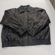 Vintage Hind Men's Black Motorcycle Jacket Genuine Leather Heavyweight Lined XL image 14