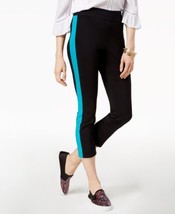 allbrand365 designer Womens Cropped Skinny Pants Color Deep Black Size 18 - £44.96 GBP