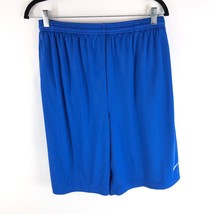 Nike Mens Athletic Basketball Training Shorts Pockets Mesh Drawstring Blue M - £11.54 GBP