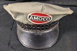 Vintage Original 6-5/8” AMOCO Gas Service Station Attendant Hat Uniform Cap - £253.63 GBP