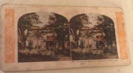 Vintage Stereoview Card Temple Of Juniten Honmoko Yokohama  - $6.92
