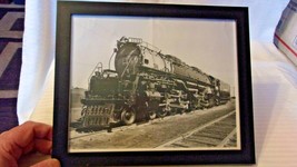 Union Pacific Steam Locomotive #3975 Standing in Yard Photograph, Framed 8x10 - £23.98 GBP