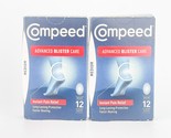 Compeed Advanced Medium Blister Care Pain Relief 12ct Lot of 2 BB01/25 - £18.94 GBP