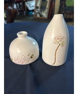 New Ceramic Japanese Bud Vases Set Of Two - $17.82