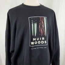 Vintage Muir Woods Sweatshirt Adult XXL Black Cotton Golden Gate National Parks - $25.99