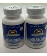 2 Bottles Source Naturals sleep science Melatonin 5mg 120 Tablets Exp:03... - $365.81 MXN