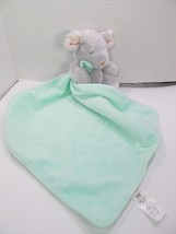 Carters Lovey Mouse Plush Rattle Child of Mine Nursery  Green Security Blanket - £11.03 GBP