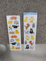 Mrs. Grossman&#39;s stickers lot Of 4 Strips Cubby Cats Kittens Playful Cats... - £7.01 GBP