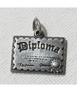 James Avery Diploma Plaque Charm Sterling Silver 925 - $1,008.74 MXN