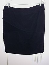 B-DESIGN LADIES BLACK TIERED STRETCH LINED KNEE-LENGTH SKIRT-10-GENTLY W... - £7.60 GBP