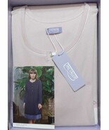 Camisa Noche Serafino Mujer Manga Larga Algodón Cálido Interlock Linclal... - $38.90