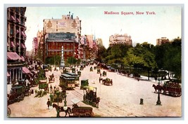 Madison Square Streett View New York CIty NYC UNP DB Postcard U20 - £2.76 GBP