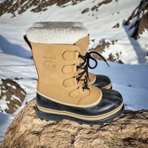 Sorel Caribou Buff MensSize 9 Snow BootsWaterproof -40 DegreeBrown Black - £96.04 GBP