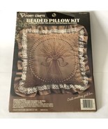 Vintage Vogart Crafts Beaded Pillow Kit #2528D Wheat Harvest 14 x 14 Mad... - £11.72 GBP