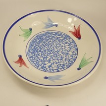 Himark Made In Italy  10 1/2 &quot; Serving Bowl Floral Design Handpainted FBJ#3 - £12.64 GBP