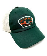 UM UNIVERSITY OF MIAMI HURRICANES LOGO CURVED BILL MESH TRUCKER SNAPBACK... - $234.14 MXN