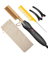 Hot Comb Hair Straightener Pressing Combs - Ceramic Electric Straighteni... - $30.16 CAD