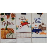 Fall Harvest Kitchen Linen Towels 15”x25”, S21, Select Theme - $3.49