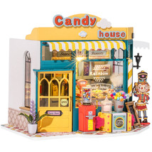 Robotime Rolife Rainbow Candy House DIY Miniature House For Kids Girls Xmas Gift - £57.28 GBP