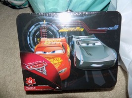 Cardinal Industries Cars 3 Puzzle in Tin Lunchbox 24 Pieces NEW - $18.00