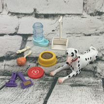 Keenway Dalmatian Figure W Accessories Toys Water Dish - £12.66 GBP