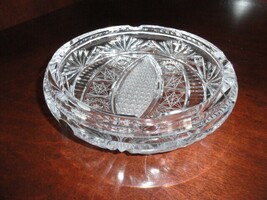 Crystal Glass Large Ashtray 8.75" Diameter NIB image 10