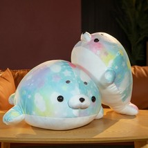 Seal Plush Toys Cartoon Stuffed Soft Colorful Sea Lion Pillow Cute Sleeping Cush - £23.92 GBP
