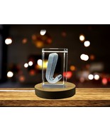 LED Base included | iota Greek alphabet letter 3D Engraved Art - $25.99+