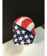 Global Caps Hat USA Red White Blue Flag Patriotic Snapback Mens Adjustable - £8.80 GBP