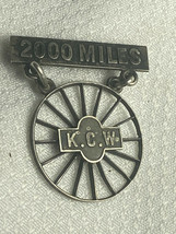 Vtg Extremely Rare  Kings Country Wheelman Bicycle Club 2000 Miles Sterling Pin - £319.64 GBP