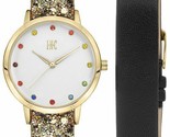 I.N.C. Women&#39;s Glitter Faux Leather Strap Watch 36mm with Interchangeabl... - £19.65 GBP