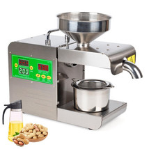 Oil Press Machine 820W Hot/Cold Electric Automatic Oil Press Extractor for Peanu - £691.82 GBP