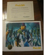 VINTAGE LITHOGRAPH PRINT 2005 DREAMWORKS SHARK TALE SPECIAL EDITION W/COA - £7.92 GBP