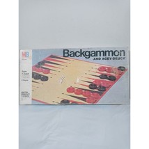 Vintage Milton Bradley Backgammon And Acey-Deucy Board Game 1973 Complete - $23.36