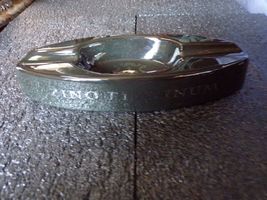 Zino Platinum Cigar Ashtray  9.5” Black Porcelain By Design New Orleans NIB image 6