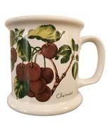 Cherries Ceramic Coffee Mug Lauffer by Gailstyn Sutton Large 3.75&quot; 80&#39;s ... - £14.52 GBP