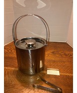Ralph Lauren Watchband Stainless Ice Bucket With Lid and Tongs - €38,61 EUR