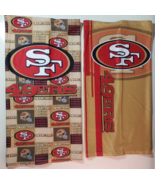 Lot 2 San Francisco SF 49ers Neck Gaiter Face Mask Headband Scarf - $15.83