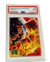 Gambit Marvel Masterpieces Comic Card Sky Box PSA 9 POP 3 RARE #34 sp 1995 Remy  - £1,361.55 GBP