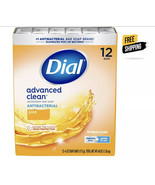 Dial Antibacterial Deodorant Bar Soap, Advanced Clean, Gold, 4 oz, 12 Bars - $14.89