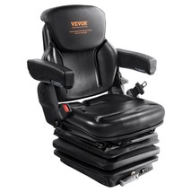 VEVOR Universal Tractor seat Suspension, Fold Down Forklift Seat with Adjustable - $350.99