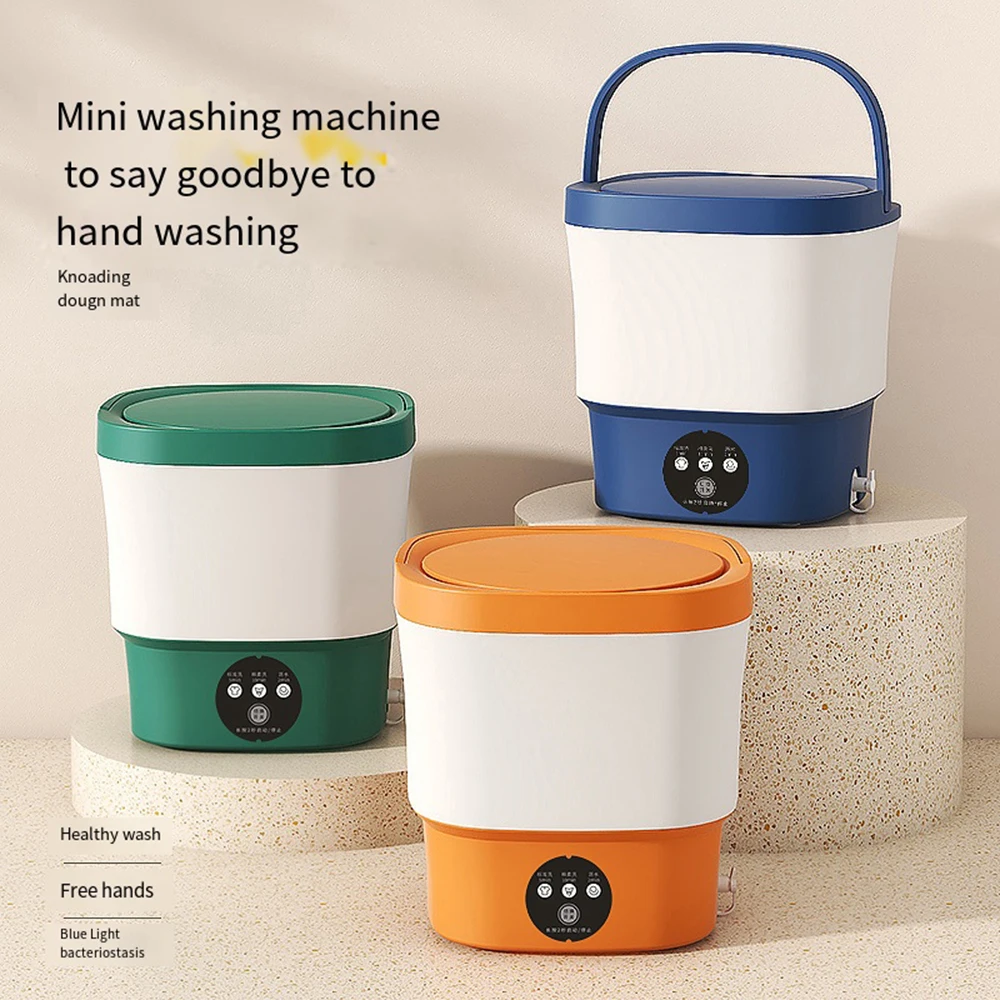 Ini handy portable washing machine suitable to small clothes underwear socks blue light thumb200