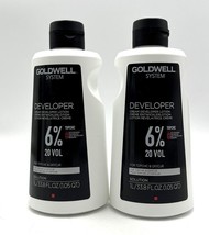 Goldwell 20 Volume Cream Developer For Topchic/Oxycur 33.8 oz-2 Pack - $49.45