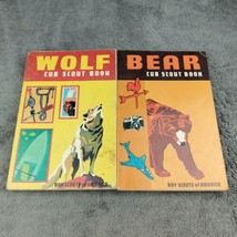 2 Vintage Boy Cub Scout Paperback Books 1967/69 Bear Wolf BSA Field Used  - £7.45 GBP