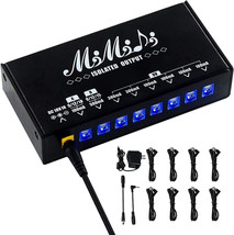 MIMIDI Guitar Pedal Power Supply Adapter Station 8 Isolated DC Output for 9V/12V - £26.31 GBP