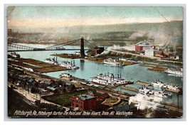 Harbor View From Mount Washington Pittsburgh Pennsylvania PA DB Postcard P26 - £3.52 GBP
