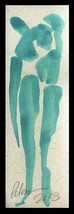 Entwined Figures Series No. 1 = C Peterson Original Watercolor Painting = Aceo - $152.19