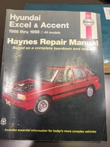 Hyundai Excel &amp; Accent 86-98 Haynes repair manual 43015 - $13.85