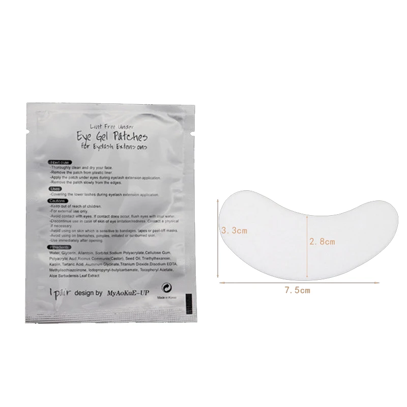 Nsion paper patches under eye pads lash hydrogel eyelash paper patches eye tips sticker thumb200