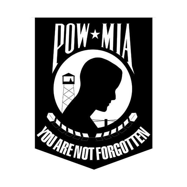 2x POW MIA fallen heroes Vinyl Decal Sticker Different colors & size for Cars